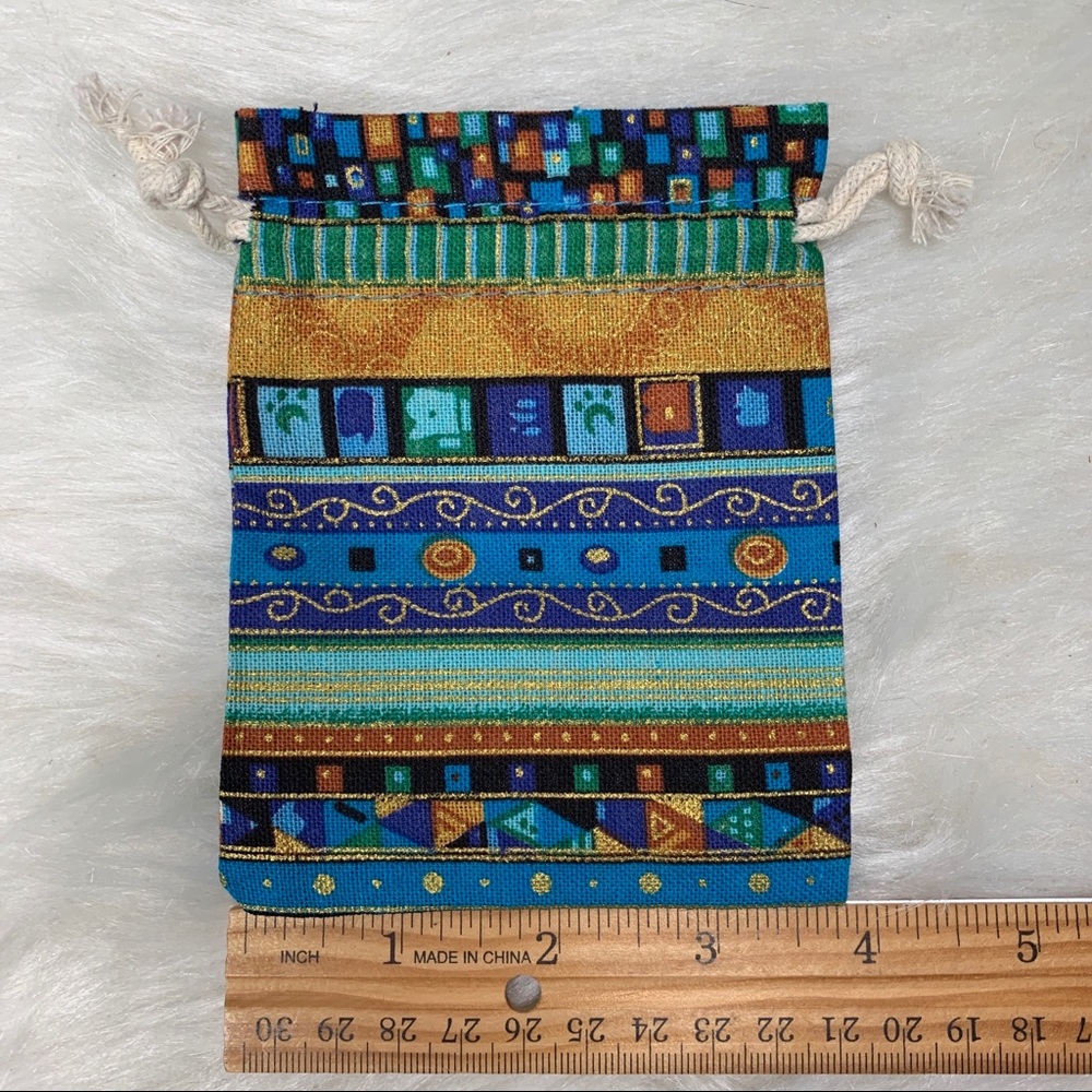 10 Aztec Print Cotton Jewelry/Gift Pouches: 4x5.5 - Picture 2 of 14